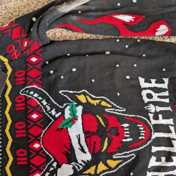 Hellfire Christmas Sweater Stranger Things New - Picture 6 of 7